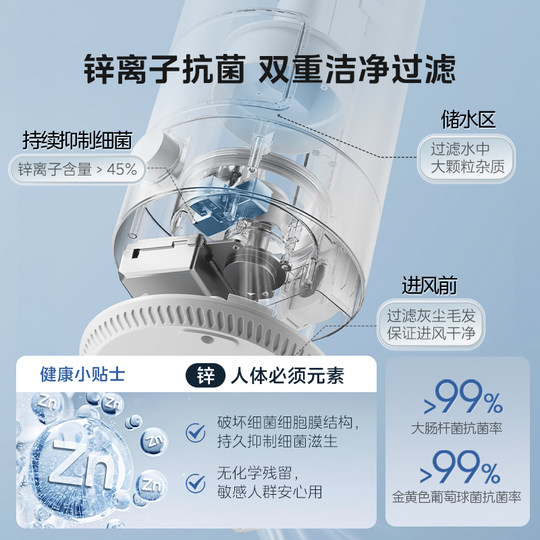 Midea Zinc Ion Antibacterial Removable Washing Humidifier 3D50