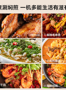 美的分体式电火锅家用多功能