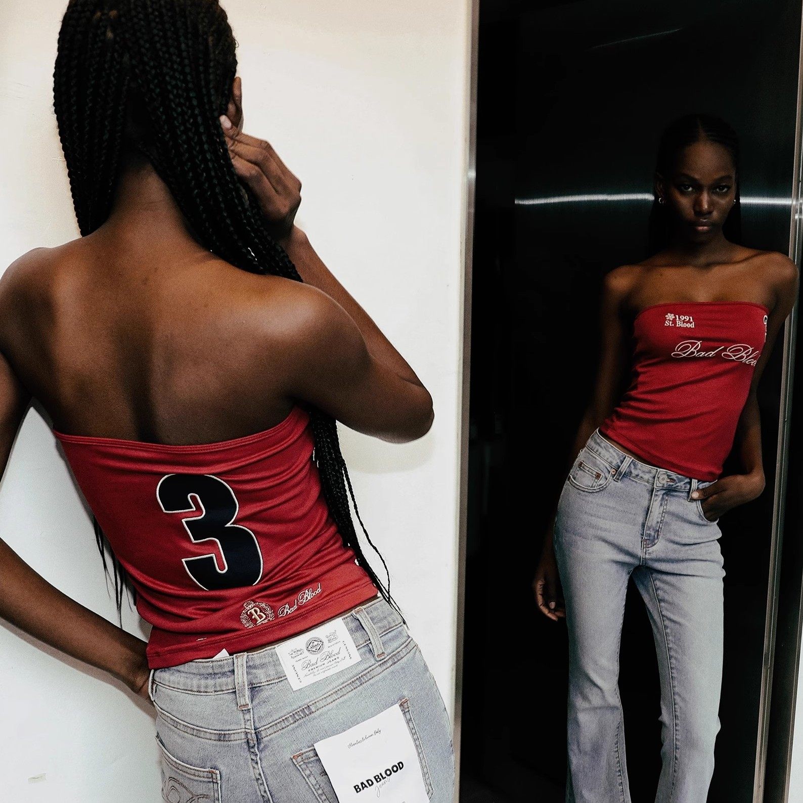 badblood方智玟同款美式打底性感抹胸街头辣妹修身外穿短款上衣,淘宝优惠券,粉丝福利购,淘宝优惠卷