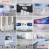 Baking Lacquer Booth experience Taichung Island Terri Alien Model Exhibition Hall Technology Luminous Display Desk Direct Sowing Booth customization