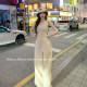F PROJECT Beverly Hills Tubeless Wide Leg Pants suit Women's Summer Relaxing Casual Set two-piece