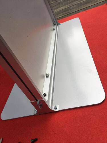 丽屏展架80x180易拉宝门型立牌立式落地式铝合金广告牌kt板展示牌 - 图1
