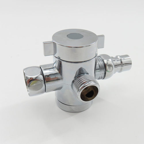 三角阀分水器一进二出三通角阀两用双出水4分6分洗衣机水龙头 - 图2