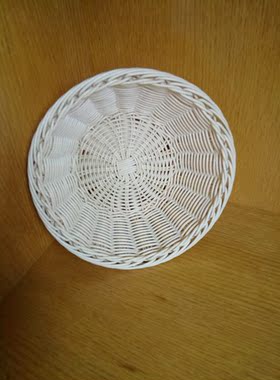 雅芳纯手工白藤编织篮 收纳筐 馒头筐 水果蓝 白藤收纳盒糖果盘