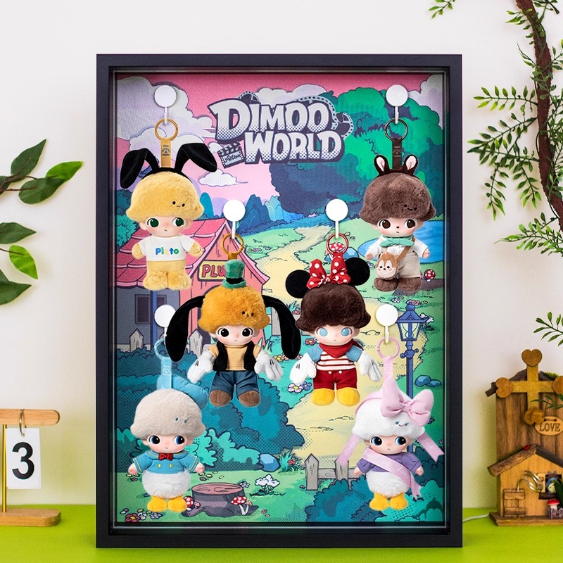 Meishang figure display box stand suitable for Pop Mart