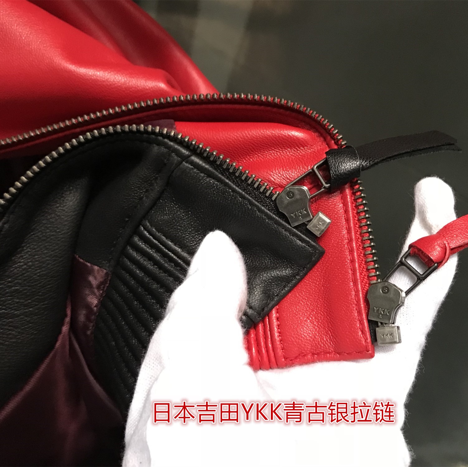 桑尼开仓抛售!全皮螺纹头层绵羊皮三条杠无破版真皮皮衣男女同款 - 图2