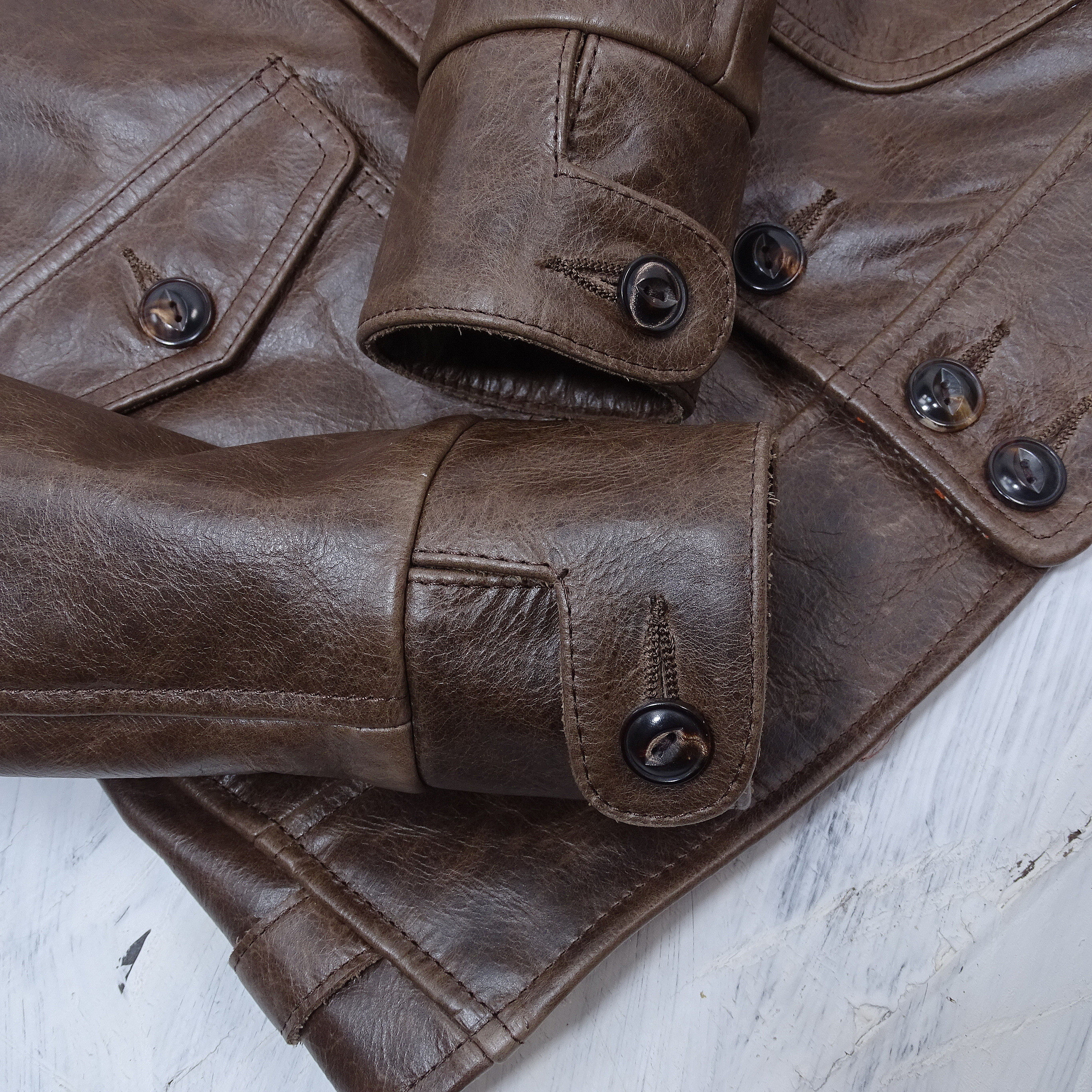 【限量3折秒杀】美国进口油浸蜡变牛皮美式复古哥萨克青果领,淘宝优惠券,粉丝福利购,淘宝优惠卷