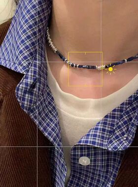 区区欧阳同款天然石手工串珠项链