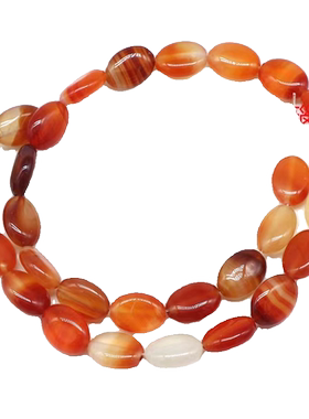 天然石红玛瑙复古小众项链