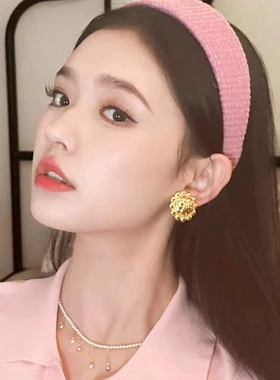 林允中餐厅同款珍珠项链女