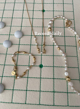 WXL同款法式巴洛克异形珍珠项链