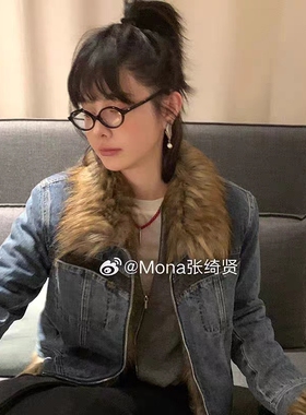 MONA同款复古做旧珍珠鱼耳环耳饰