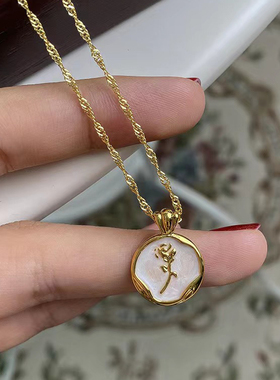 法式珍珠项链女轻奢小众高级感