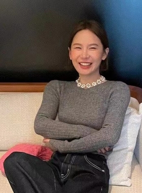 花朵珍珠项链，网红同款这都有