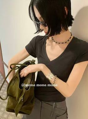 MONA张绮贤手工打磨可调节竹节项链小众设计网红串珠高级感锁骨链