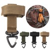 Multifunctional waist glove hanging buckle for military fans outdoor camping tactical gloves climbing rope storage anti-lost hook buckle