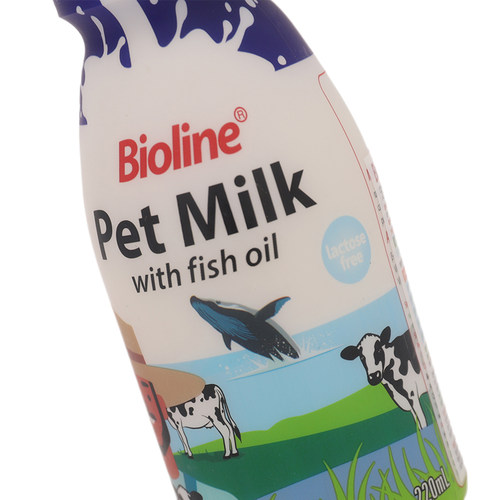 Bioline 0乳糖牛奶220ml猫咪牛奶狗狗营养补充美毛补钙全脂生牛乳 - 图1
