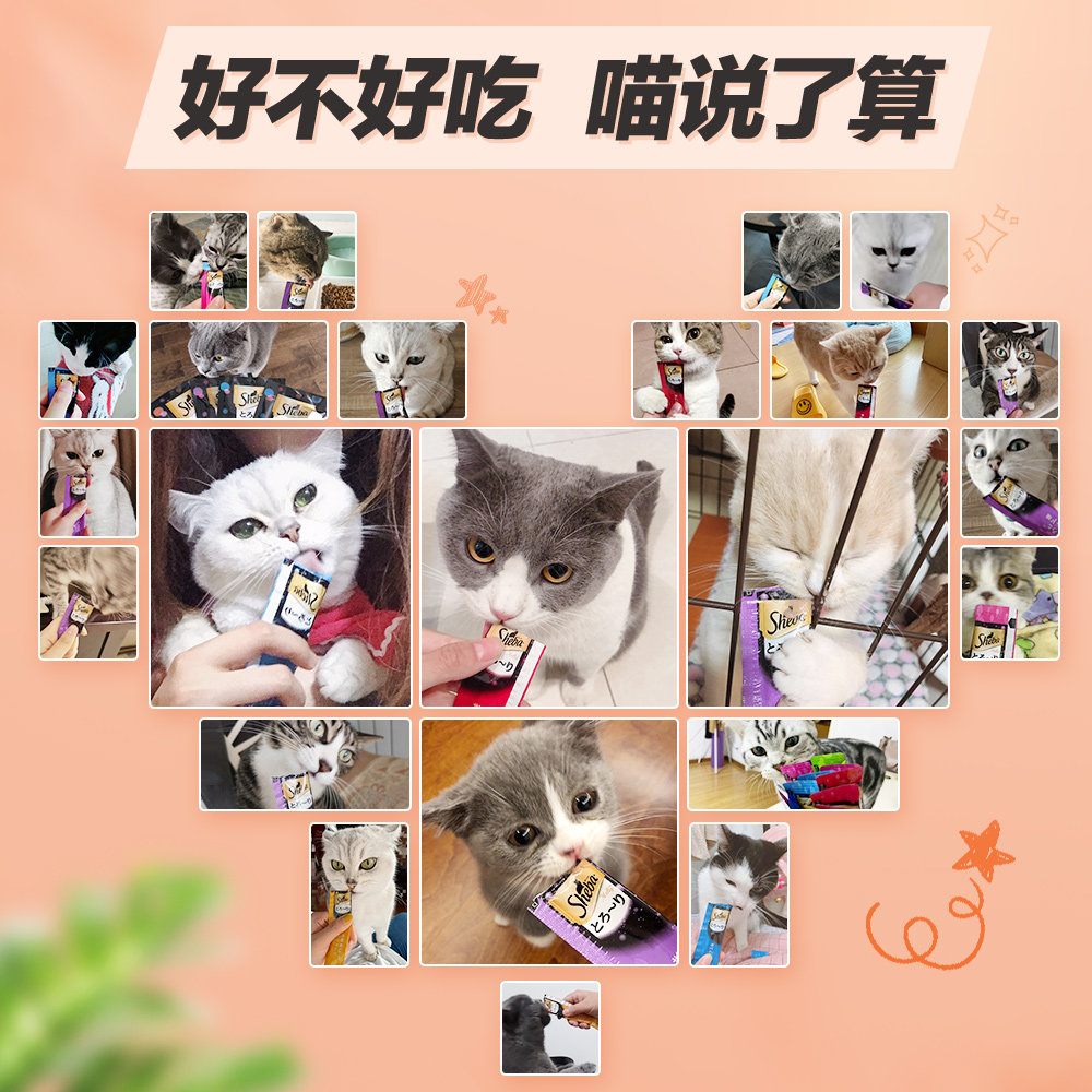 希宝猫条100支整箱猫咪湿粮包幼猫营养拌粮sheba60支猫零食旗舰店_虎窝淘