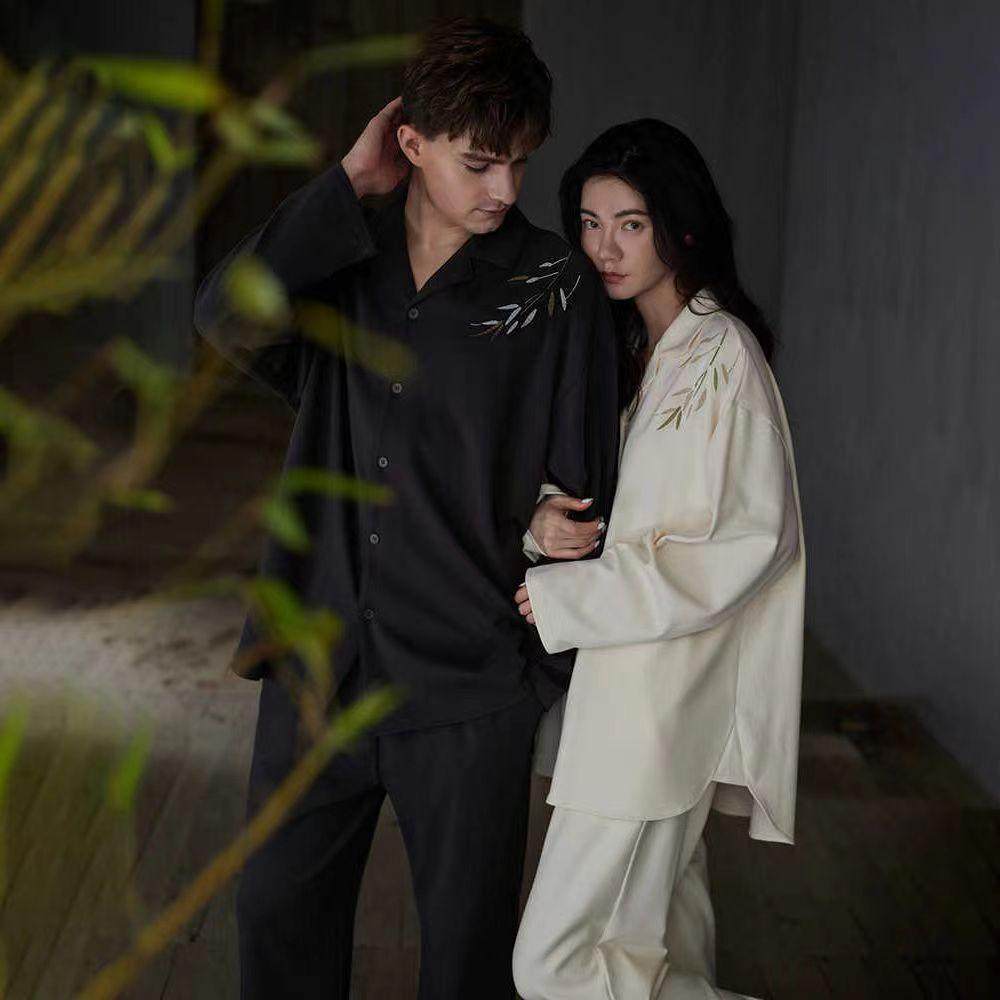 新款情侣睡衣秋季棉长袖长裤舒适高极感男女开衫春秋款家居服套装,淘宝优惠券,粉丝福利购,淘宝优惠卷