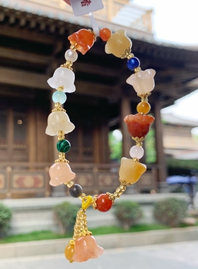 代杭州流通处金丝玉铃兰手串