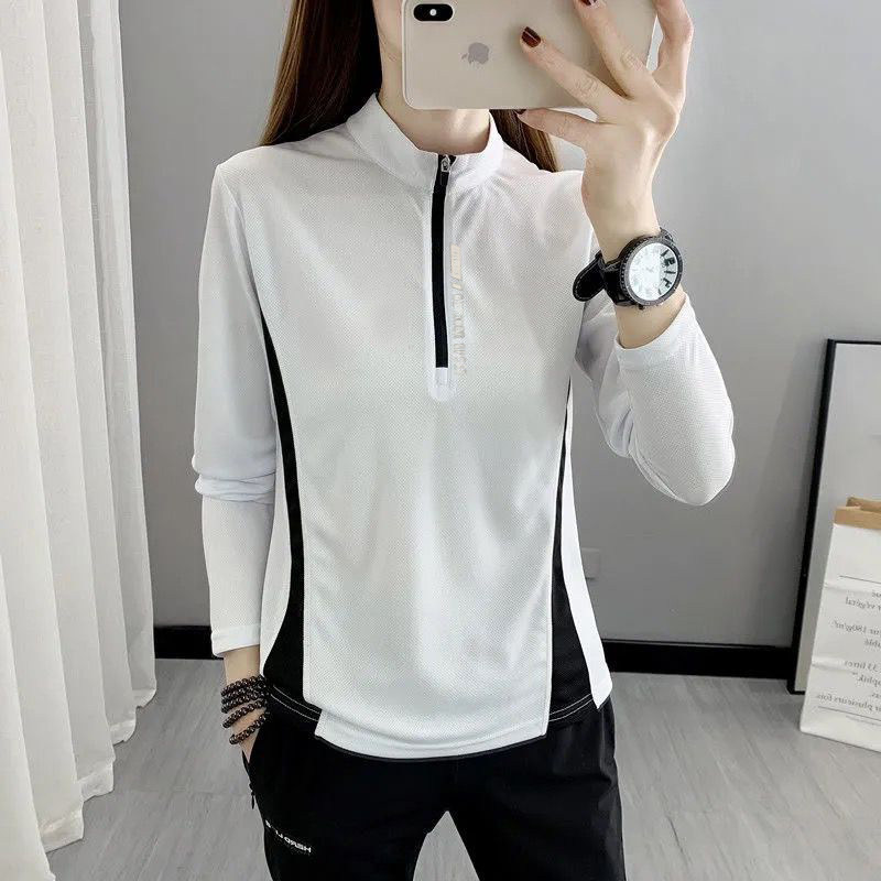 速干衣女式t恤长袖运动徒步透气防晒登山冰丝春夏季拼色快干衣薄,淘宝优惠券,粉丝福利购,淘宝优惠卷