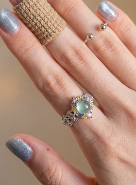 今饰有约新款薄荷感冰戒指