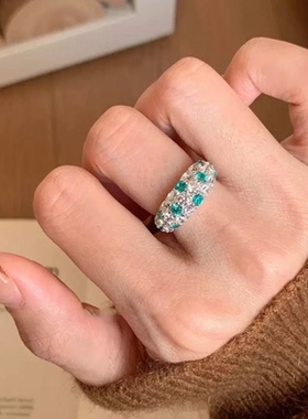 今饰有约粉嫩满钻满天星庄园戒指