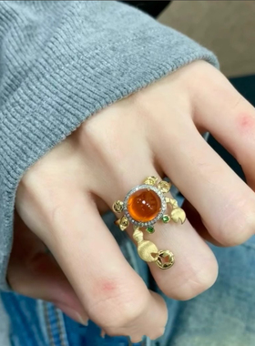 今饰有约国朝古法可爱螃蟹戒指