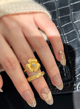 今饰有约高级感镶钻素圈戒指女