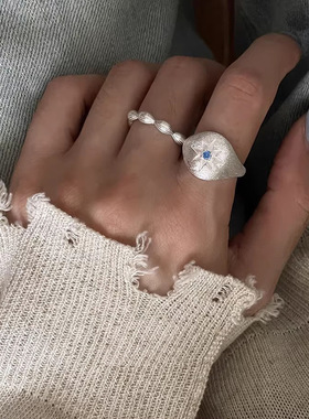 今饰有约女纯银简约戒指