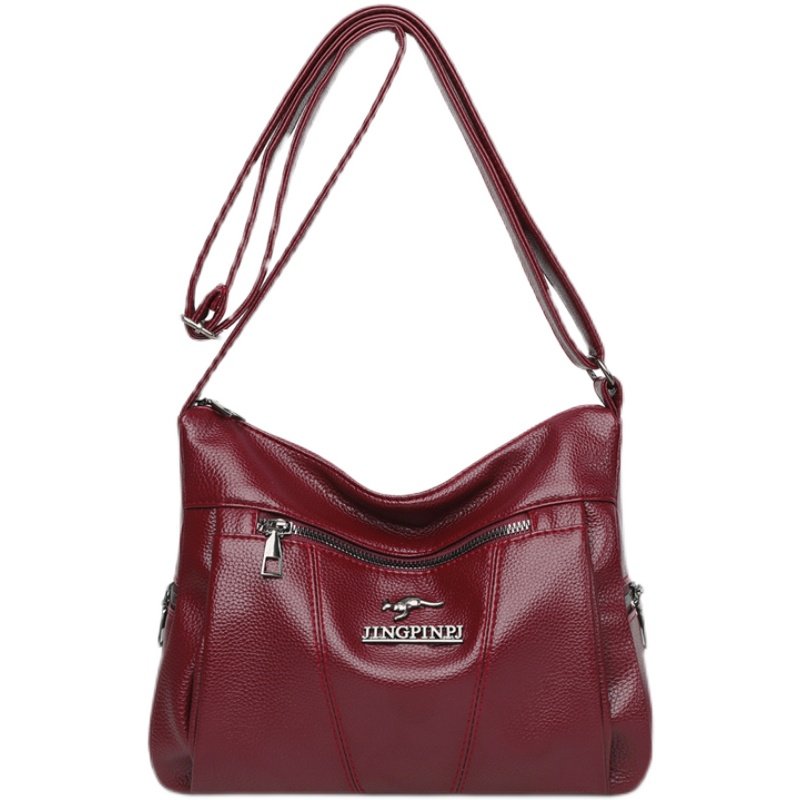 妈妈包女2025新款中老年大容量多层软皮婆婆买菜逛街单肩斜挎包,淘宝优惠券,粉丝福利购,淘宝优惠卷