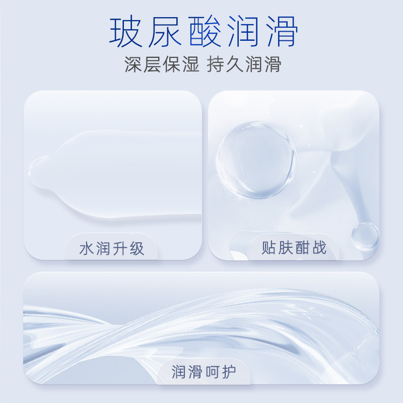 名流之夜水多多玻尿酸避孕套超薄裸入安全套男女用正品官方旗舰店-图1