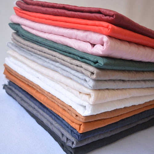 秋冬加厚绗棉毛呢夹棉面料 呢子服装里子布内衬行棉复合手工布料 - 图0