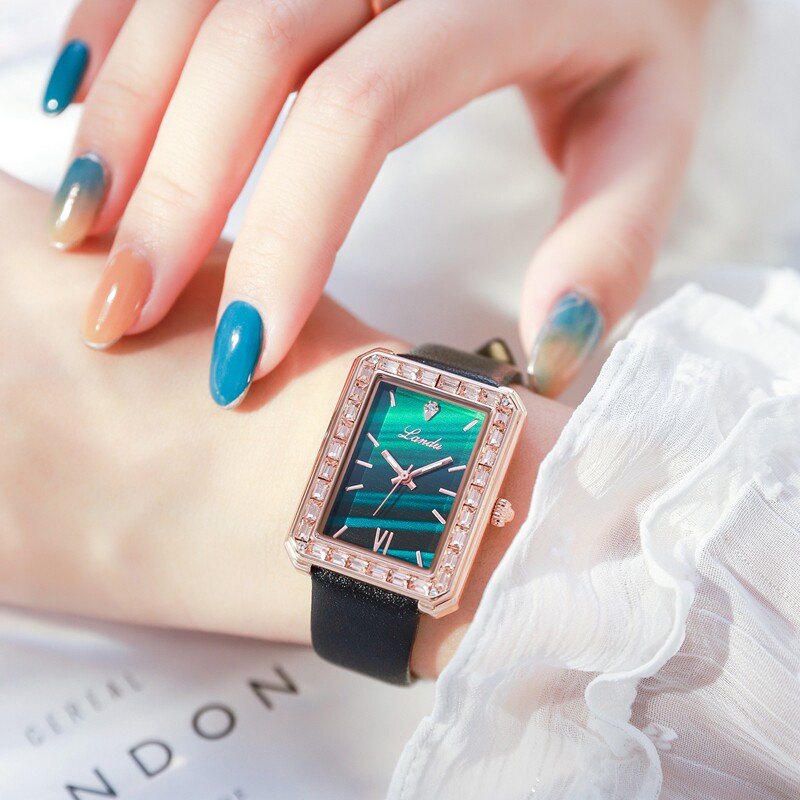 兰度2020新款轻奢小众女士时尚手表 兰度国产腕表