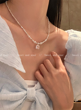 碎银子项链女轻奢小众高级感