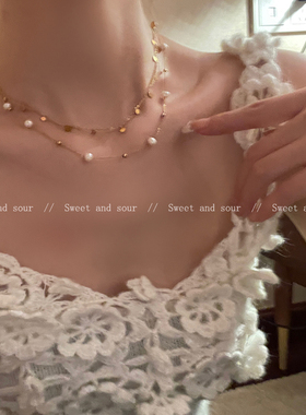 甜酸饰品冷淡风高级感气质锁骨链