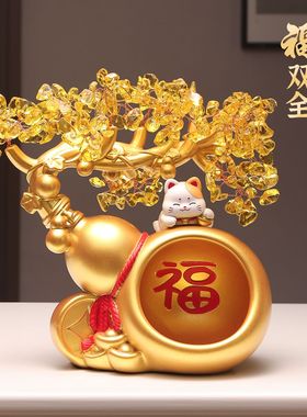 新中式葫芦钥匙收纳摆件客厅装饰