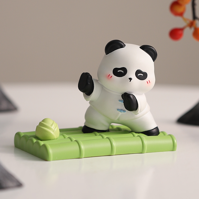 创意国宝熊猫手机支架周边文创懒人追剧办公桌面摆件装饰品小礼物-图0