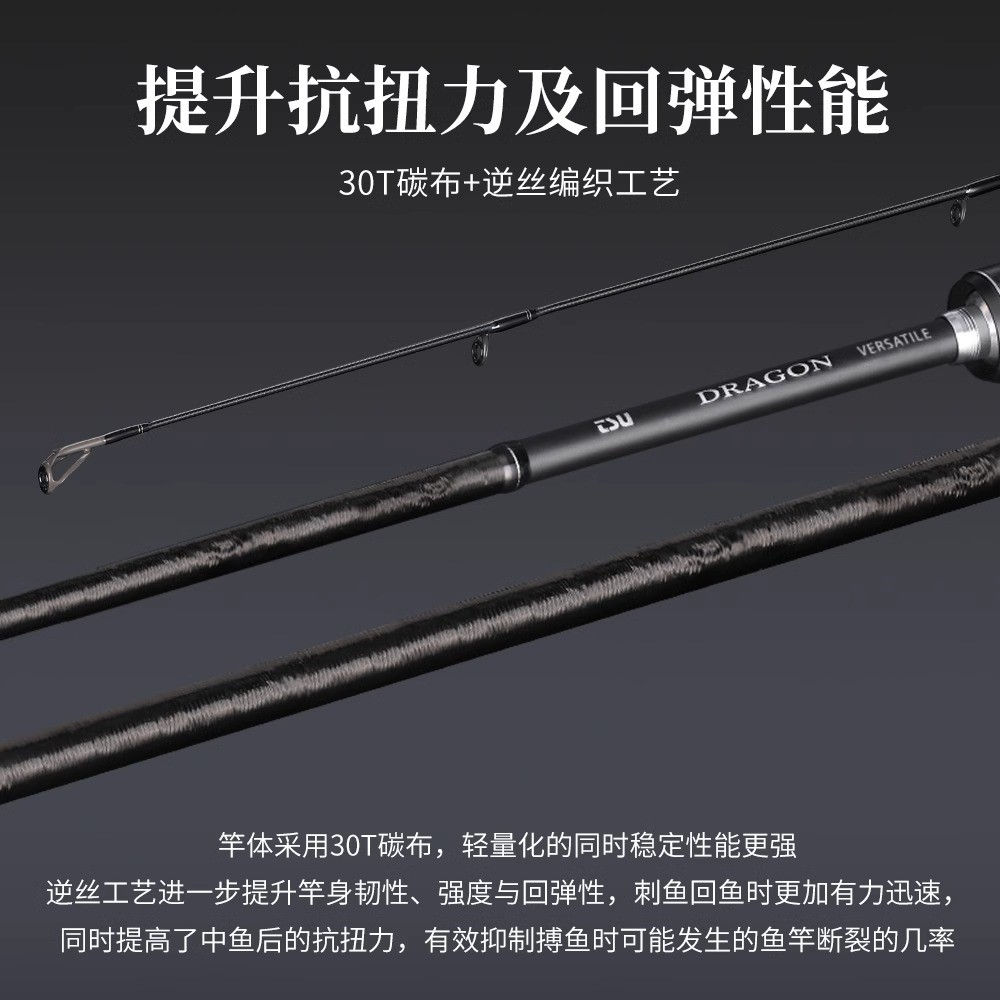 钓之屋DN路亚竿DRAGON泛用微物UL/L/ML/M远投快调马口翘嘴鲈鱼竿 - 图2