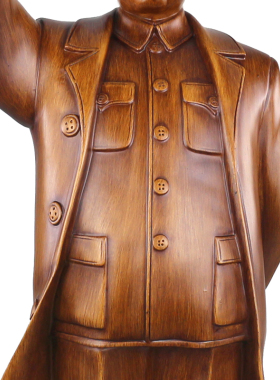 全身挥手家居风水毛主席铜像