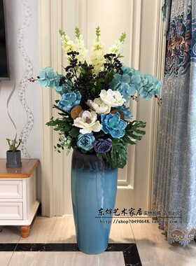 陶瓷落地大花瓶客厅居家新中式
