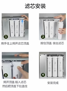 ARUMEI滤芯适配万家乐CHN-QT01-75G/QT03-75G净水器通用反渗透机
