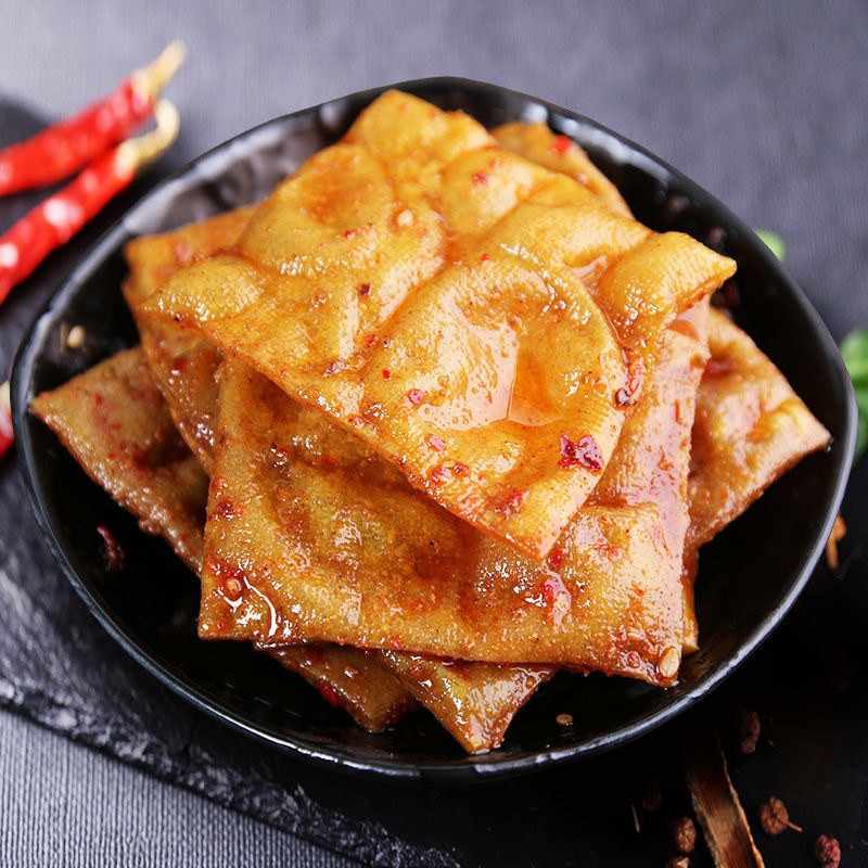 湖南平江泡泡干特产豆干小零食网红小吃豆皮辣条零食豆腐皮豆制品 - 图2