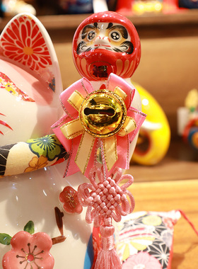 白色陶瓷招财猫存钱罐创意家居