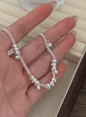 艾瑞雅ins风简约叠戴铜珠手链