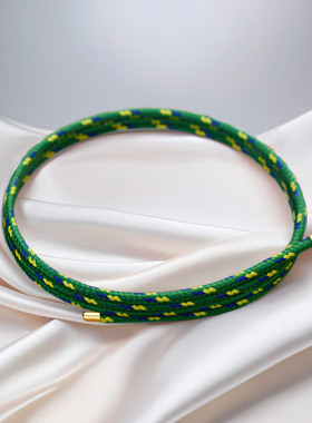 新品 磁力本命年红绳手链 3圈串珠手环黄金转运珠3mm孔径以上可穿