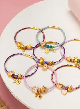 2022年新款兔子转运珠红绳手链女