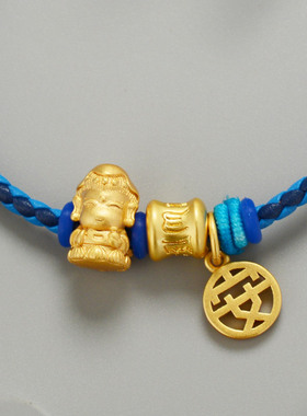 小清新佛系系列智慧佛蓝色手链