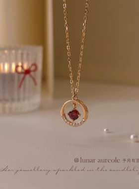 钓系千金项链锁骨链予月有音