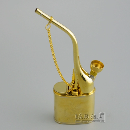 Большой старомодный медный мундштук, латунный маленький кальян